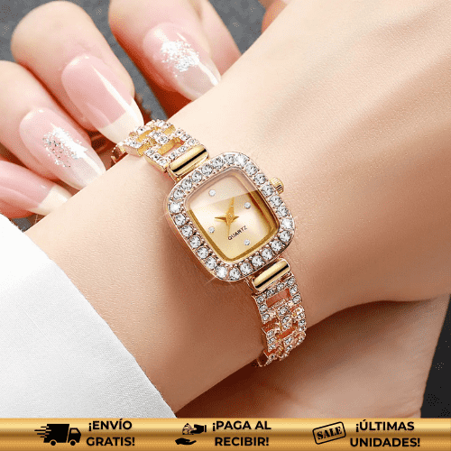 GoldenSquare® | El reloj de oro ajustable ideal para toda mujer