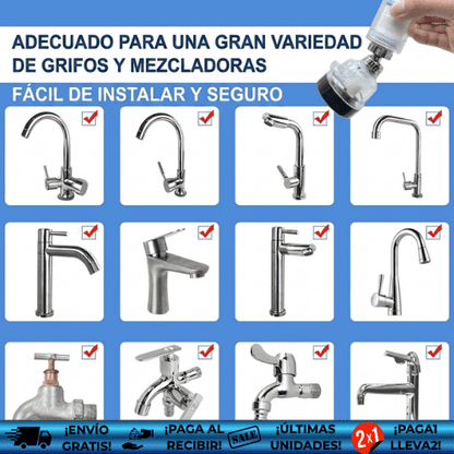 Purify® ¡Oferta2x1! | Filtro purificador de agua para grifo