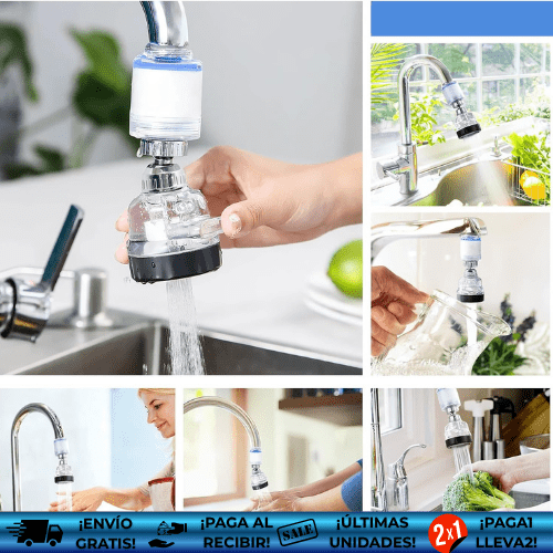 Purify® ¡Oferta2x1! | Filtro purificador de agua para grifo