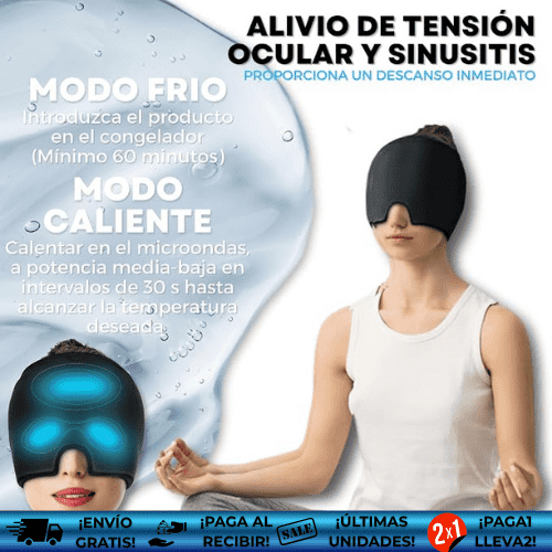 MigraStop™ ¡Oferta 2x1! | Gorro de gel para control de migrañas