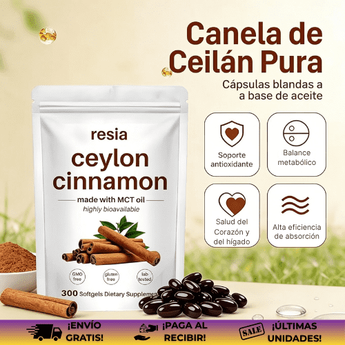 Canela de Ceilán® | Suplemento reductor del nivel de azúcar en la sangre