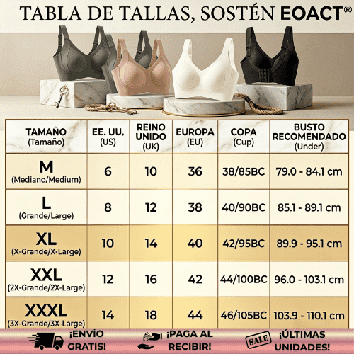EOAct® | Sostén push-up ultra cómodo con tiras de gel
